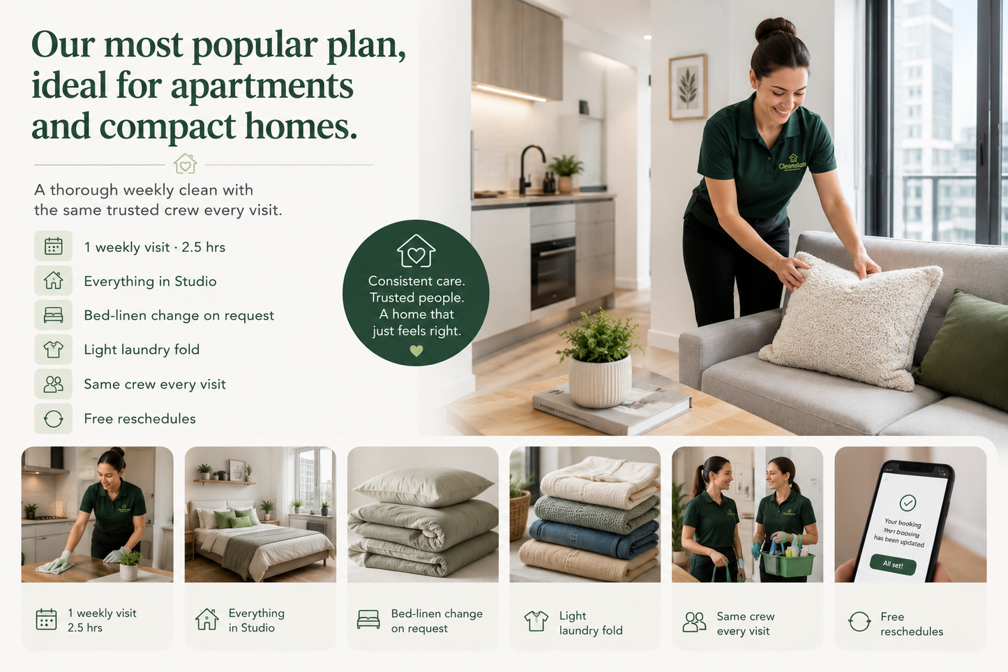 1–2 Bedroom Cleaning Package